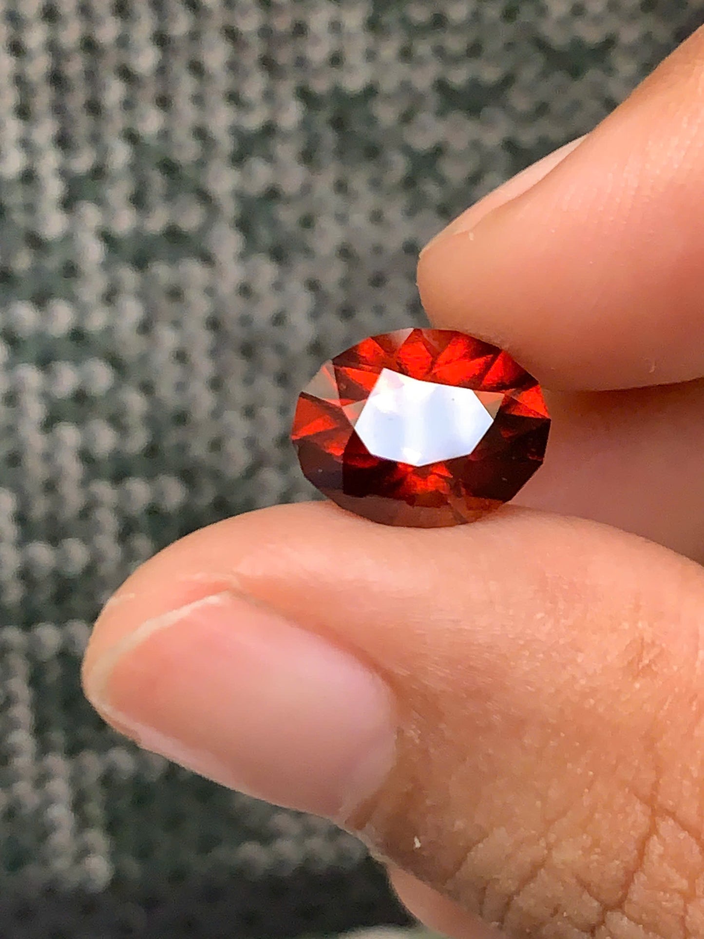 Natural Orange Red Garnet 3.4ct - 08072526