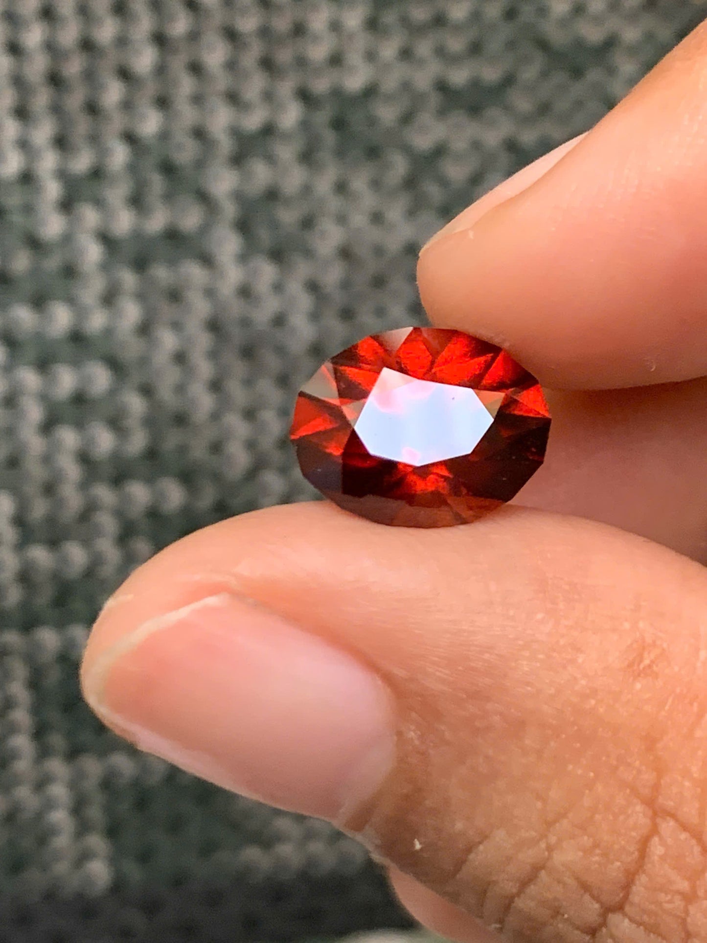 Natural Orange Red Garnet 3.4ct - 08072526