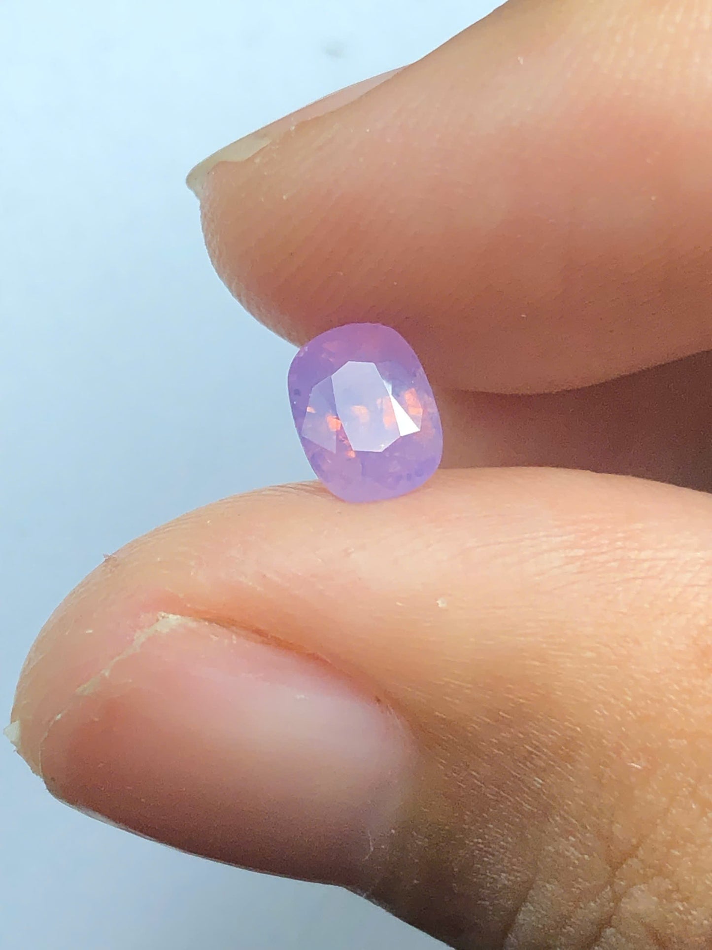 Natural purple silky sapphire LụcYên 1.01ct_ 25122523