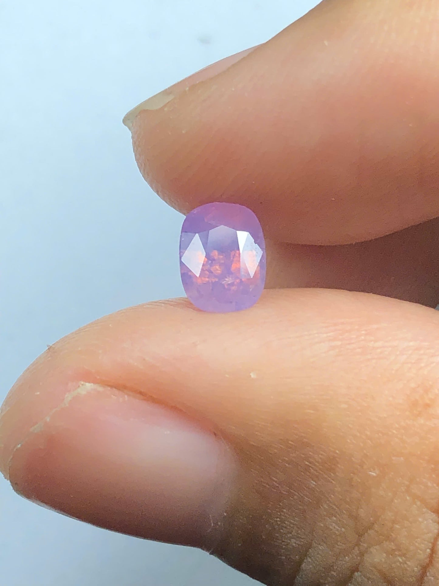 Natural purple silky sapphire LụcYên 1.01ct_ 25122523