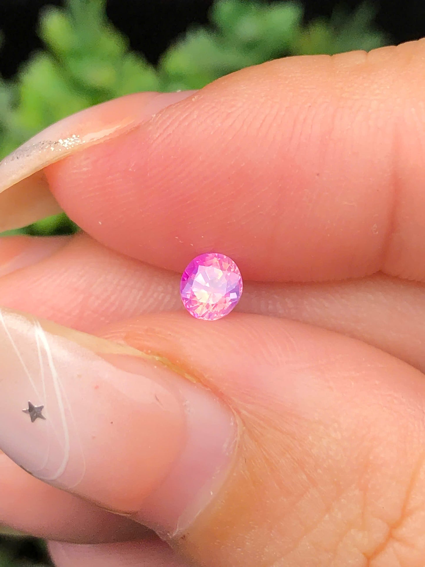Natural Silky Pink sapphire 0.3cts_ 070159
