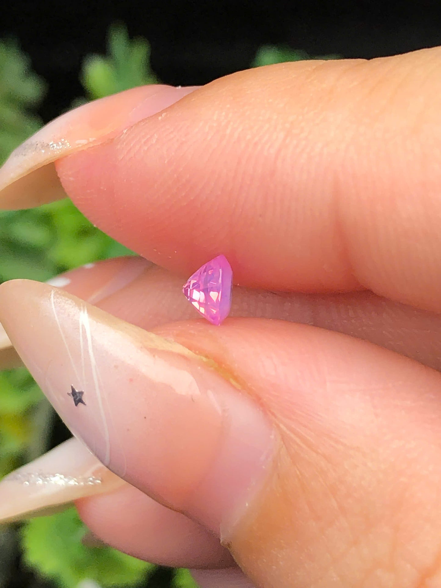 Natural Silky Pink sapphire 0.3cts_ 070159
