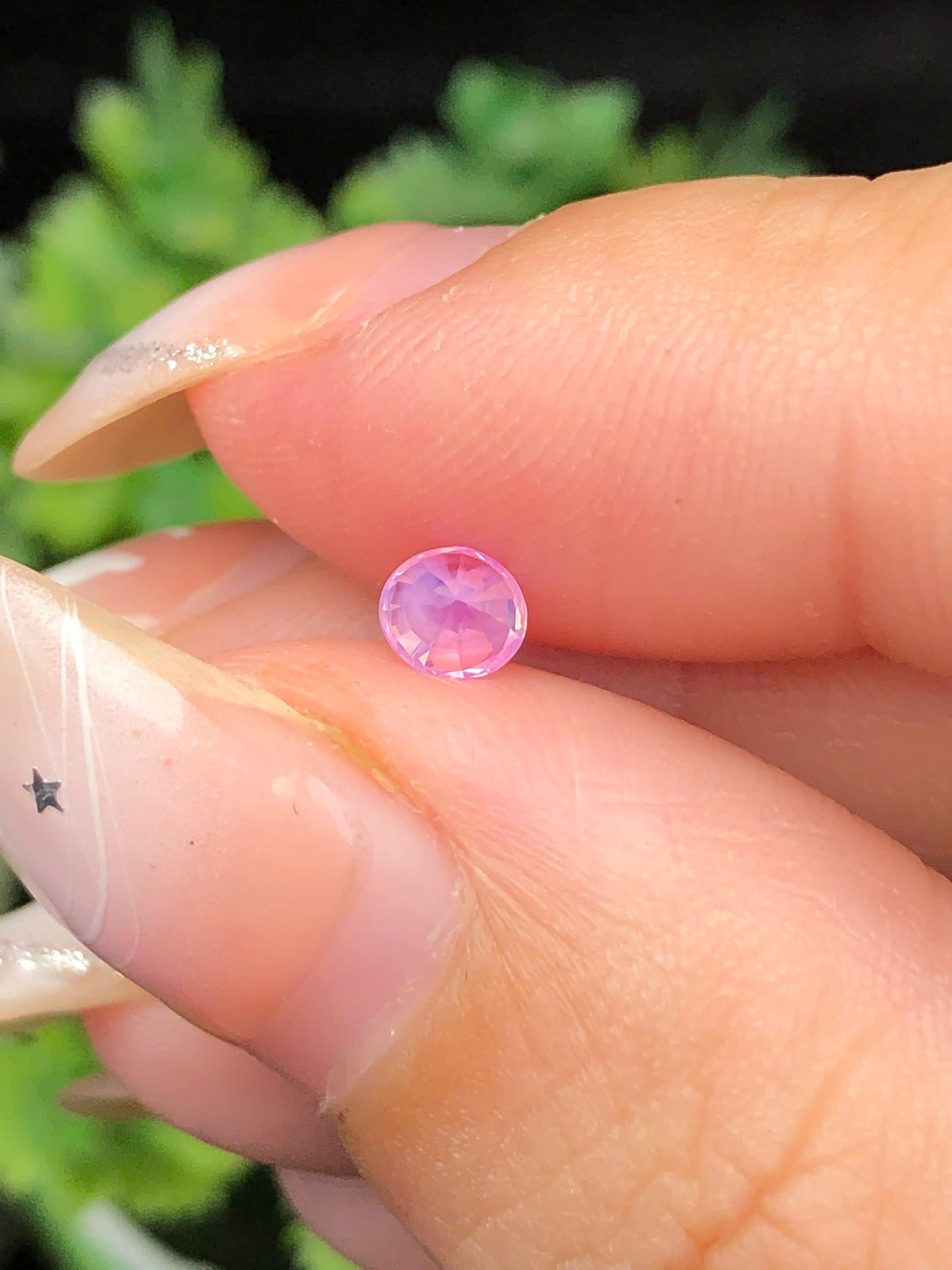Natural Silky Pink sapphire 0.3cts_ 070159