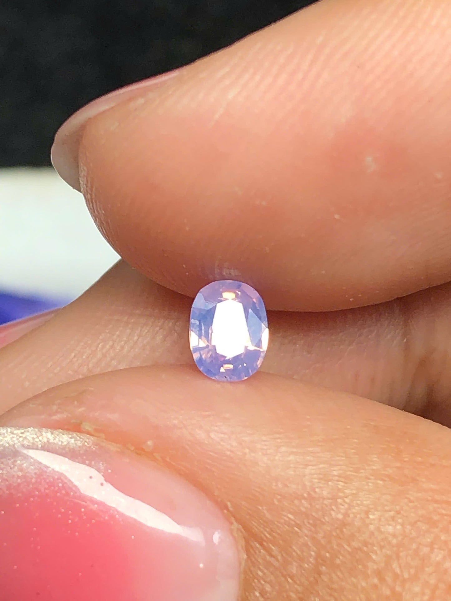 Natural lavender purple silky sapphire LụcYên 0.28ct-07032612HA