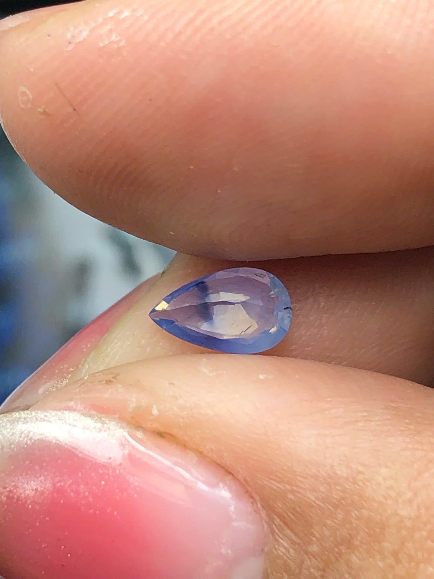 Natural blue silky sapphire LụcYên 0.52ct-13032613HA