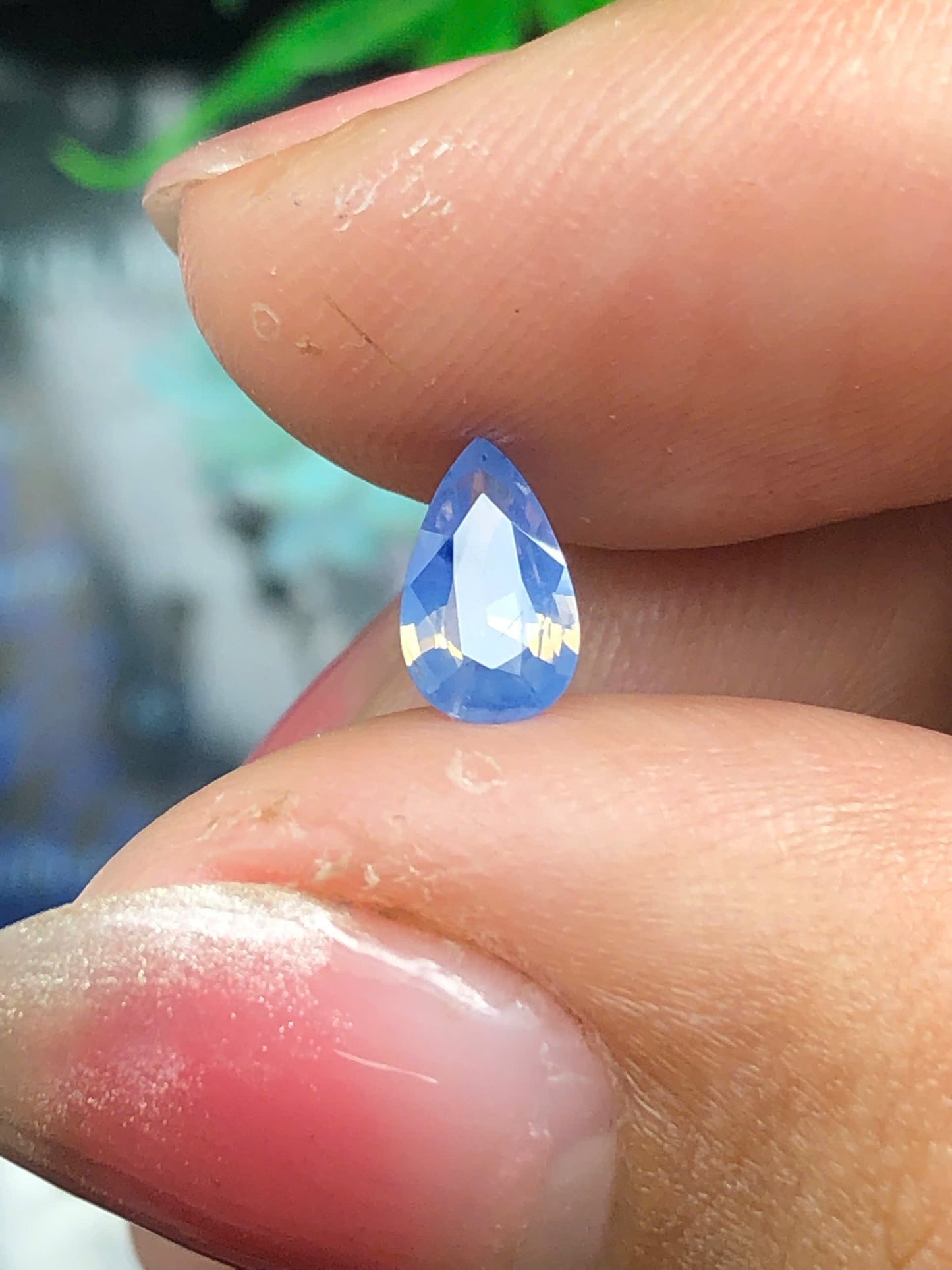 Natural blue silky sapphire LụcYên 0.52ct-13032613HA