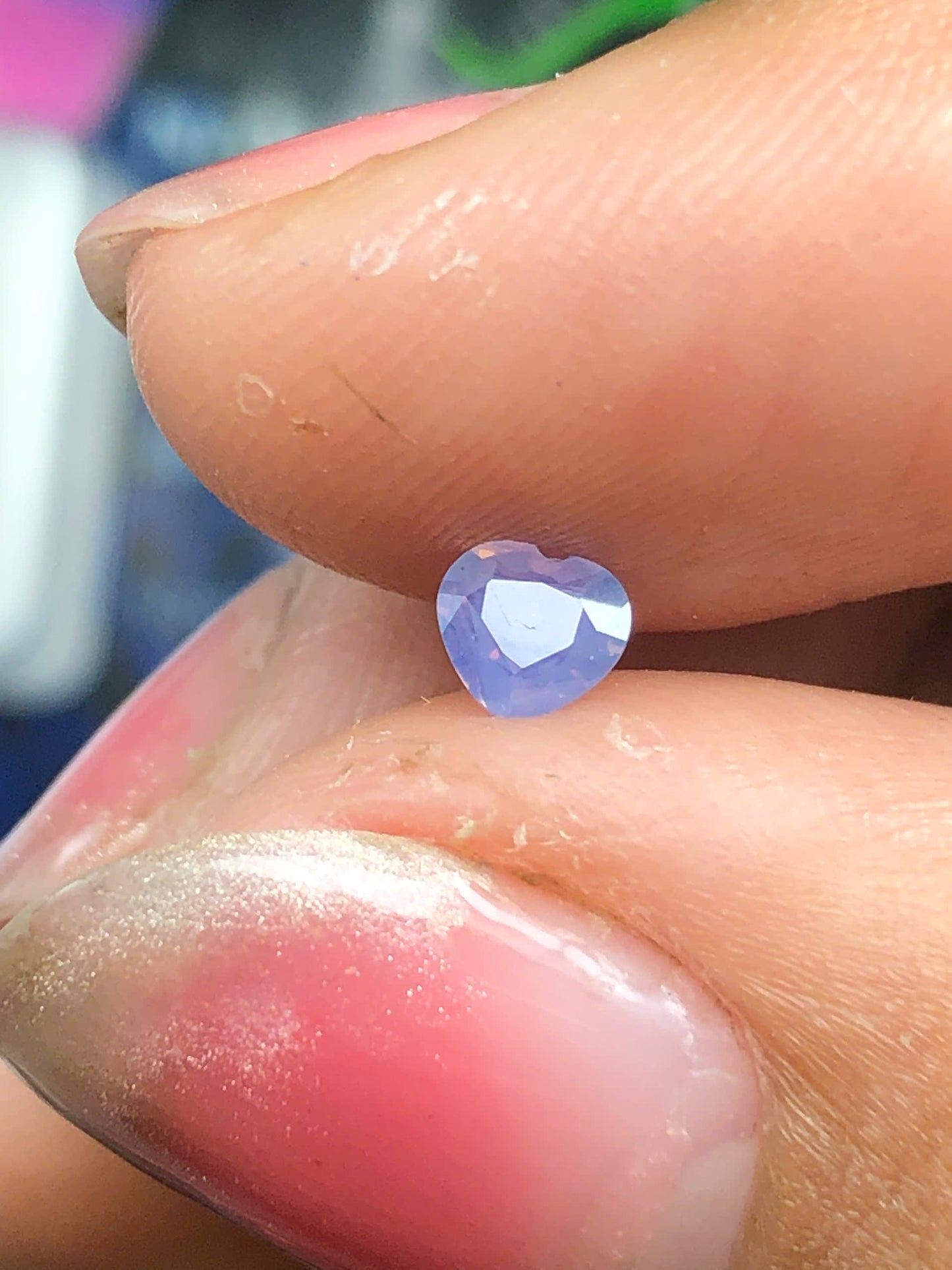Natural purple silky sapphire LụcYên 0.27ct-13032615HA