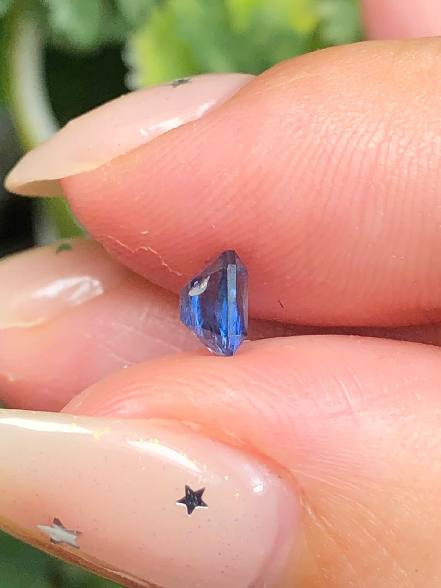 Natural Blue silky sapphire LụcYên 0,51ct _ 100503HG