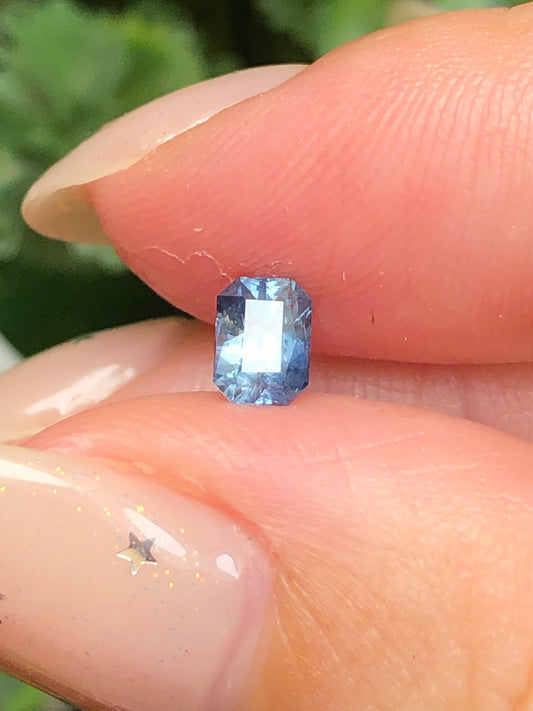 Natural Blue silky sapphire LụcYên 0,51ct _ 100503HG