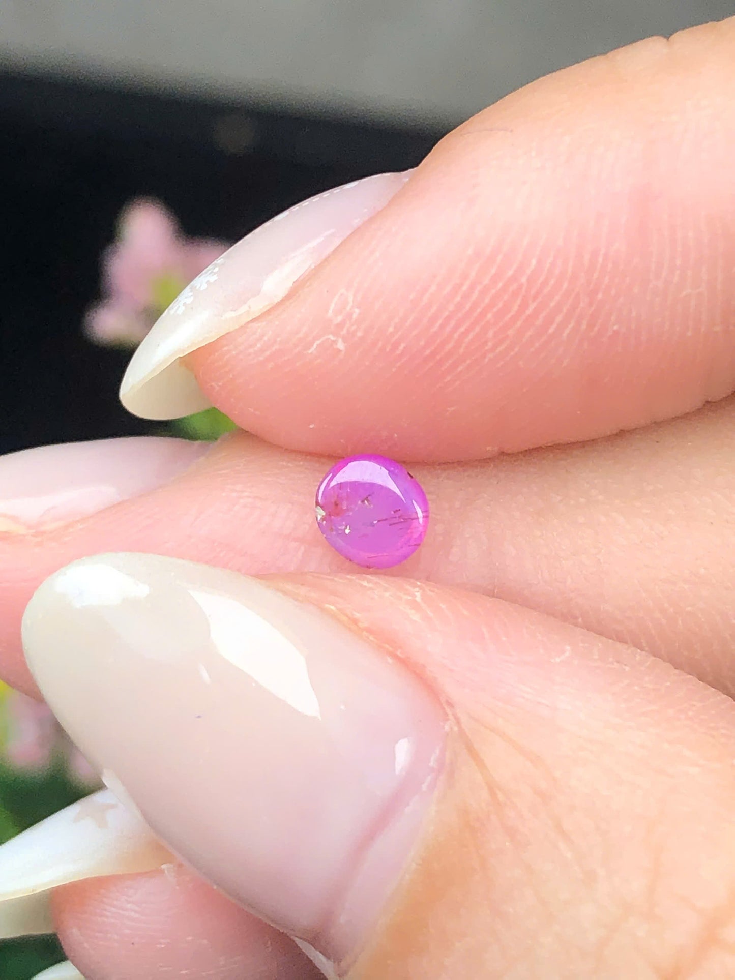 Natural purple Sapphire Cacbochon Luc Yen 0,43ct  -0,43ct HG
