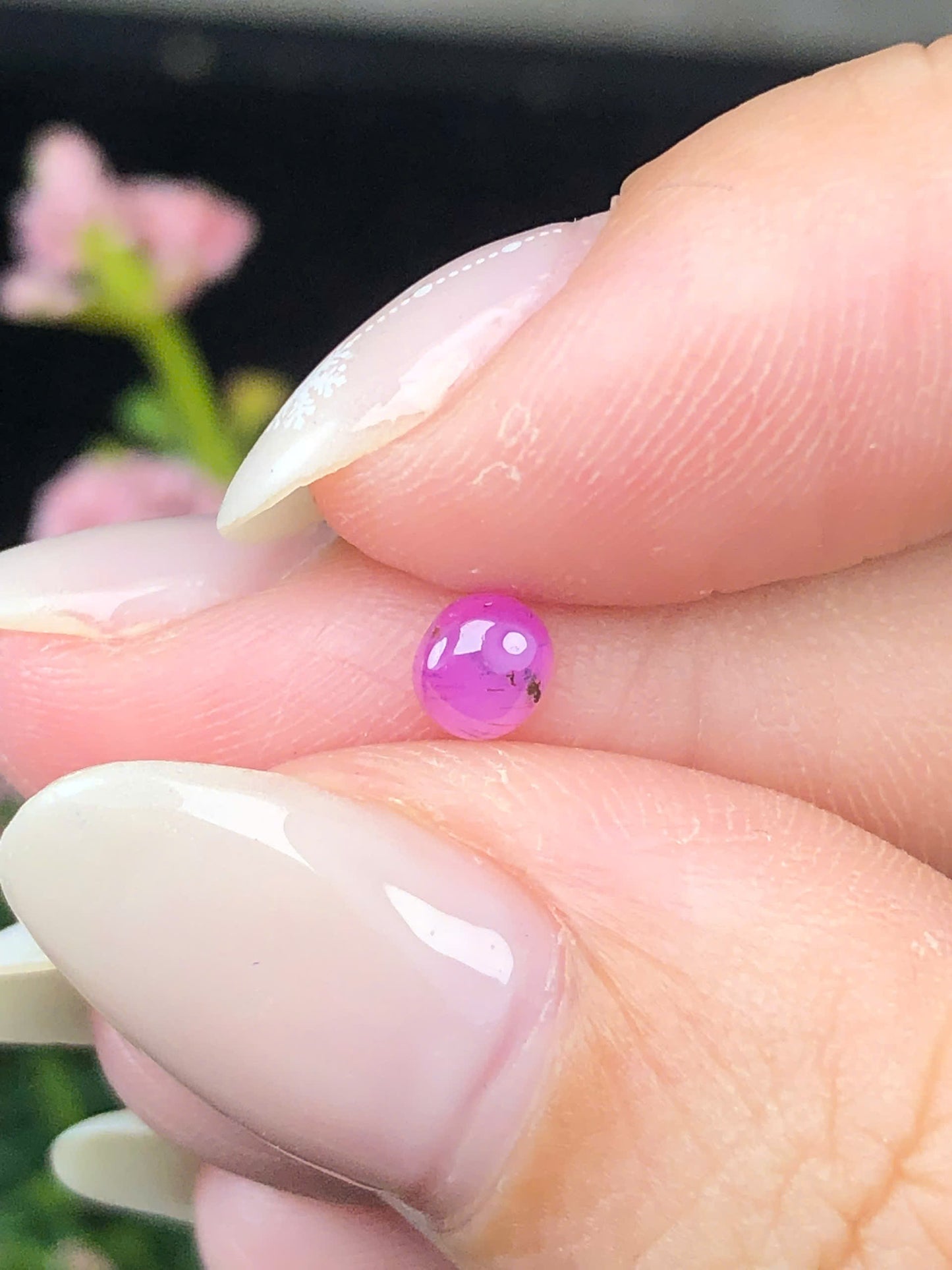 Natural purple Sapphire Cacbochon Luc Yen 0,43ct  -0,43ct HG