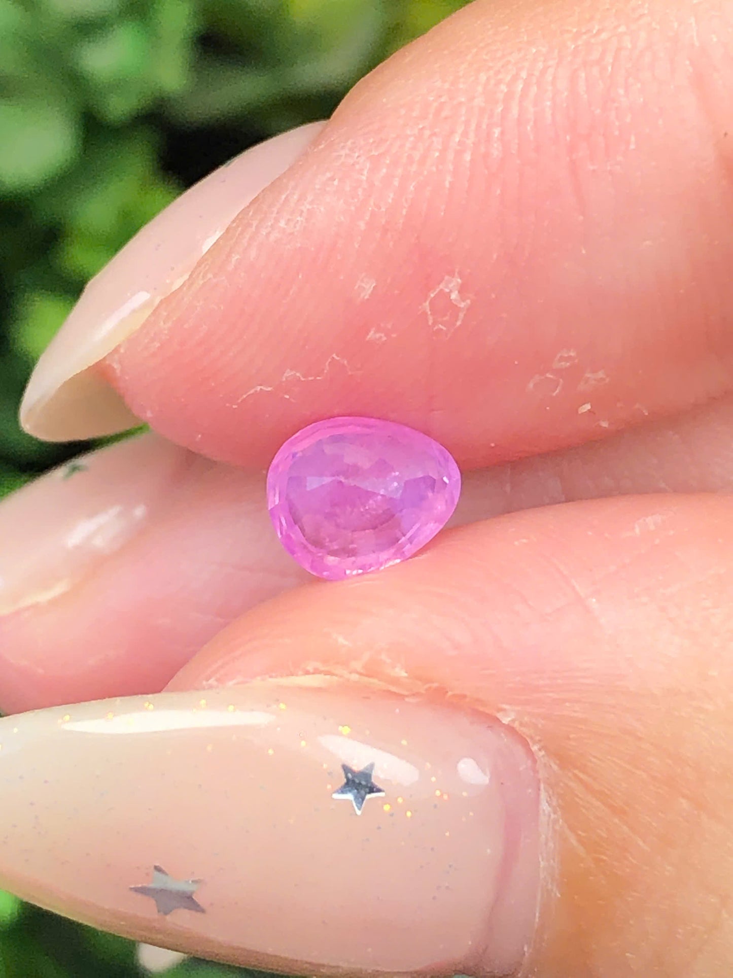 Natural Pink silky sapphire 0,7ct _010513HG