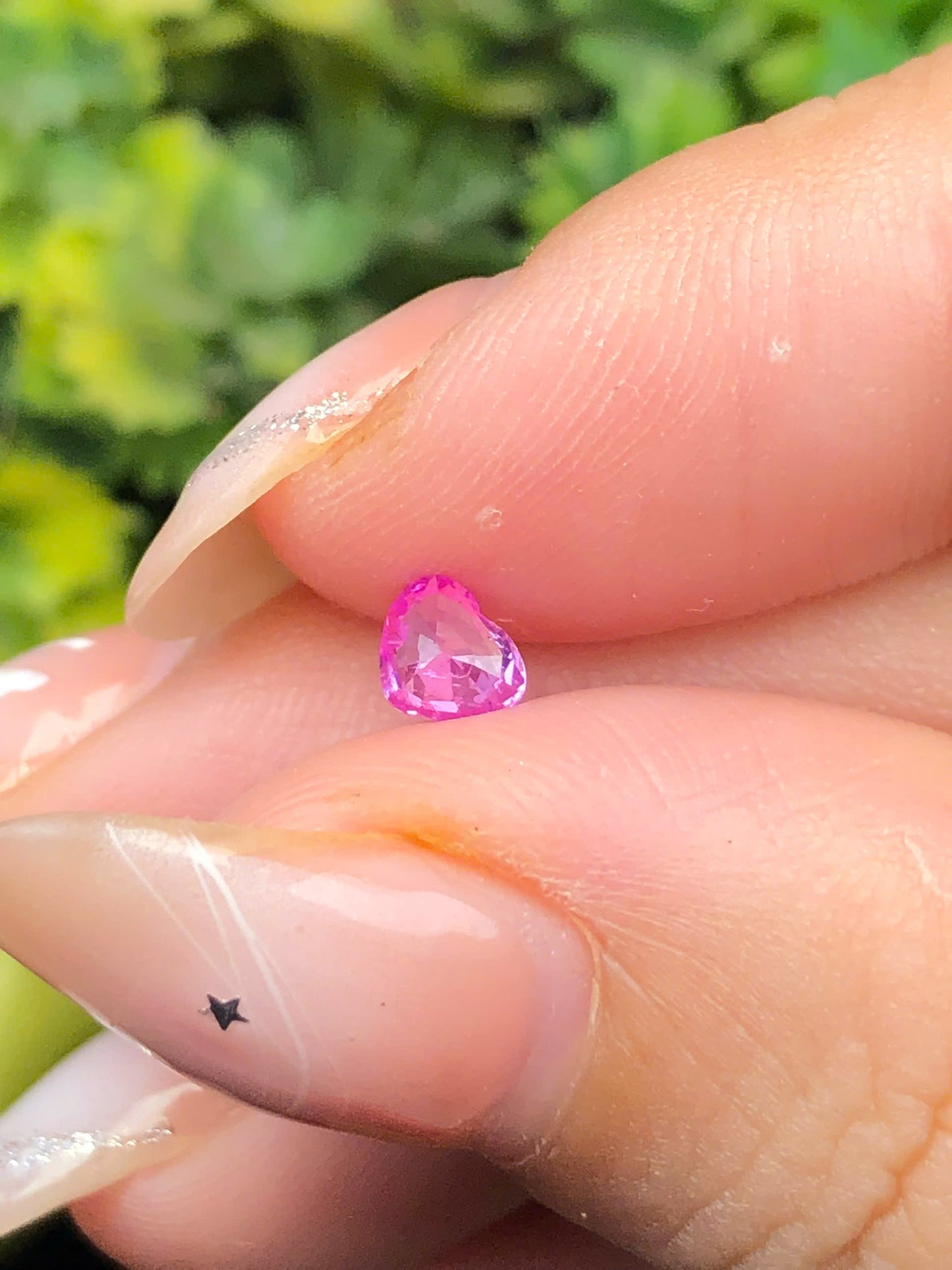 Natural hotpink sapphire LụcYên 0,34ct _201269HG