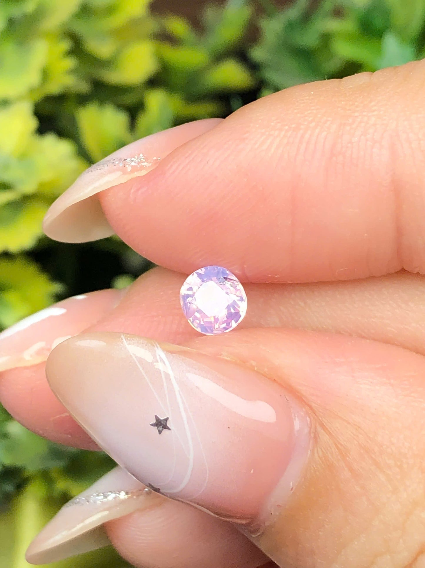 Natural lavender silky sapphire Lucyen 0,43ct _201227HG