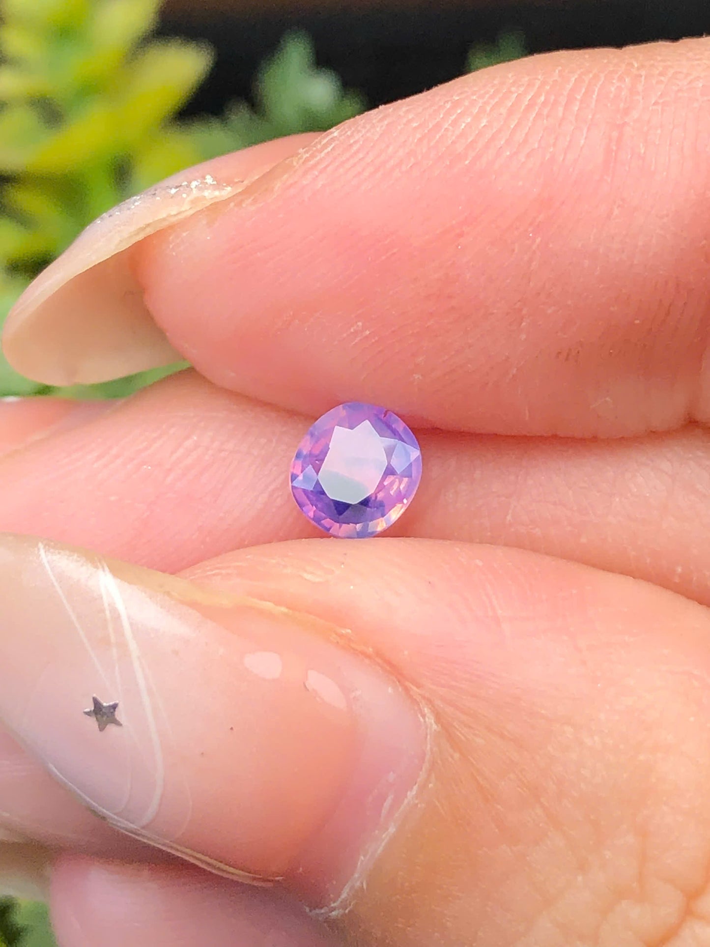 Natural purple silky sapphire Lucyen 0,4ct _070115HG