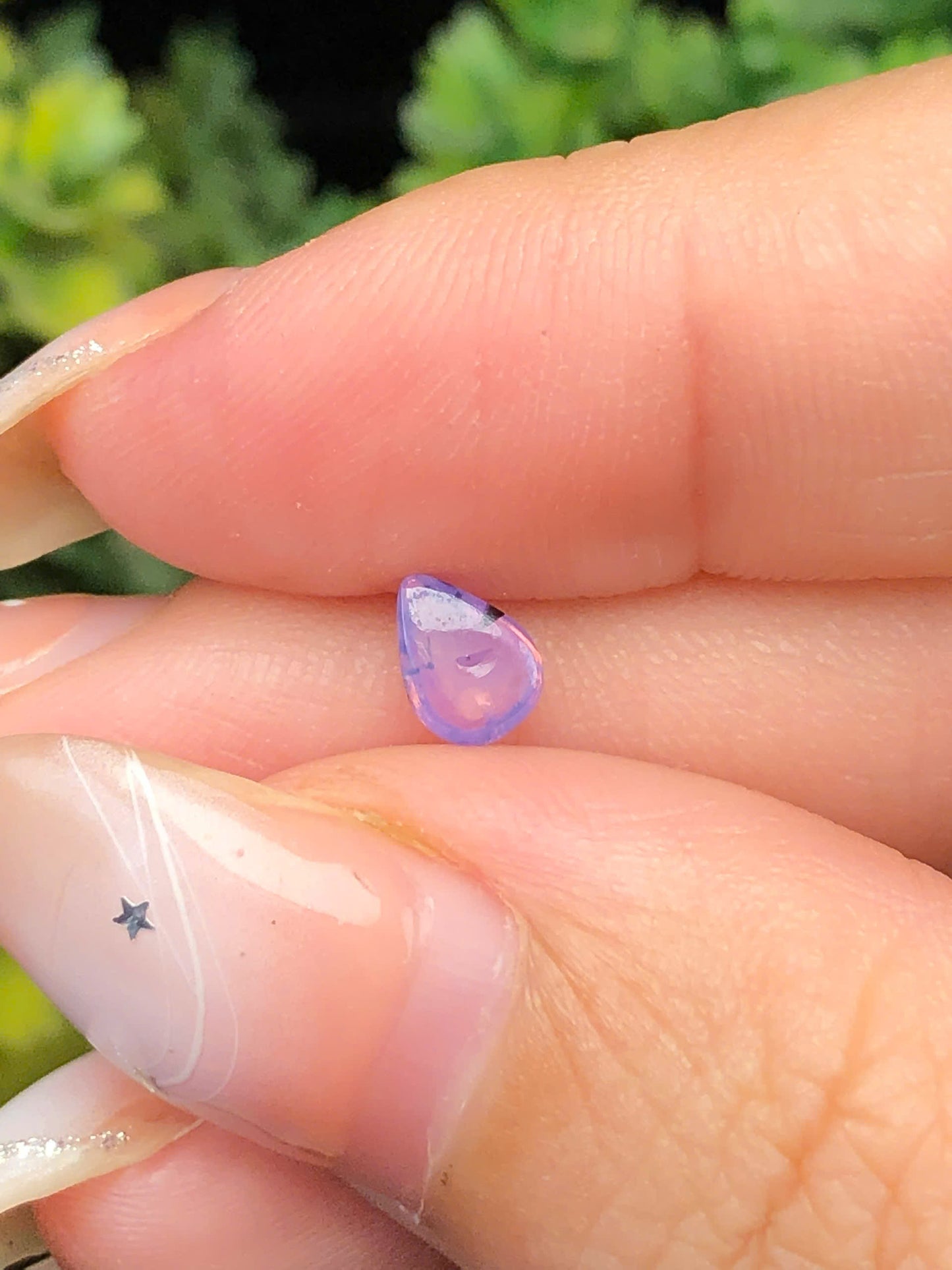 Natural purple Sapphire Cacbochon Luc Yen 0,48ct   - 140126HG