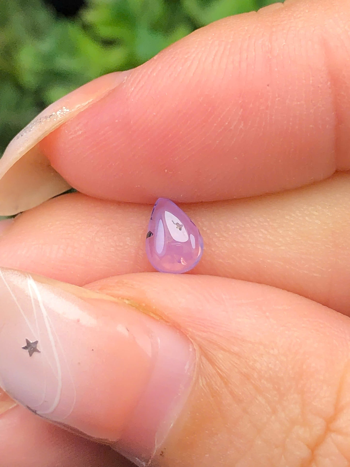 Natural purple Sapphire Cacbochon Luc Yen 0,48ct   - 140126HG