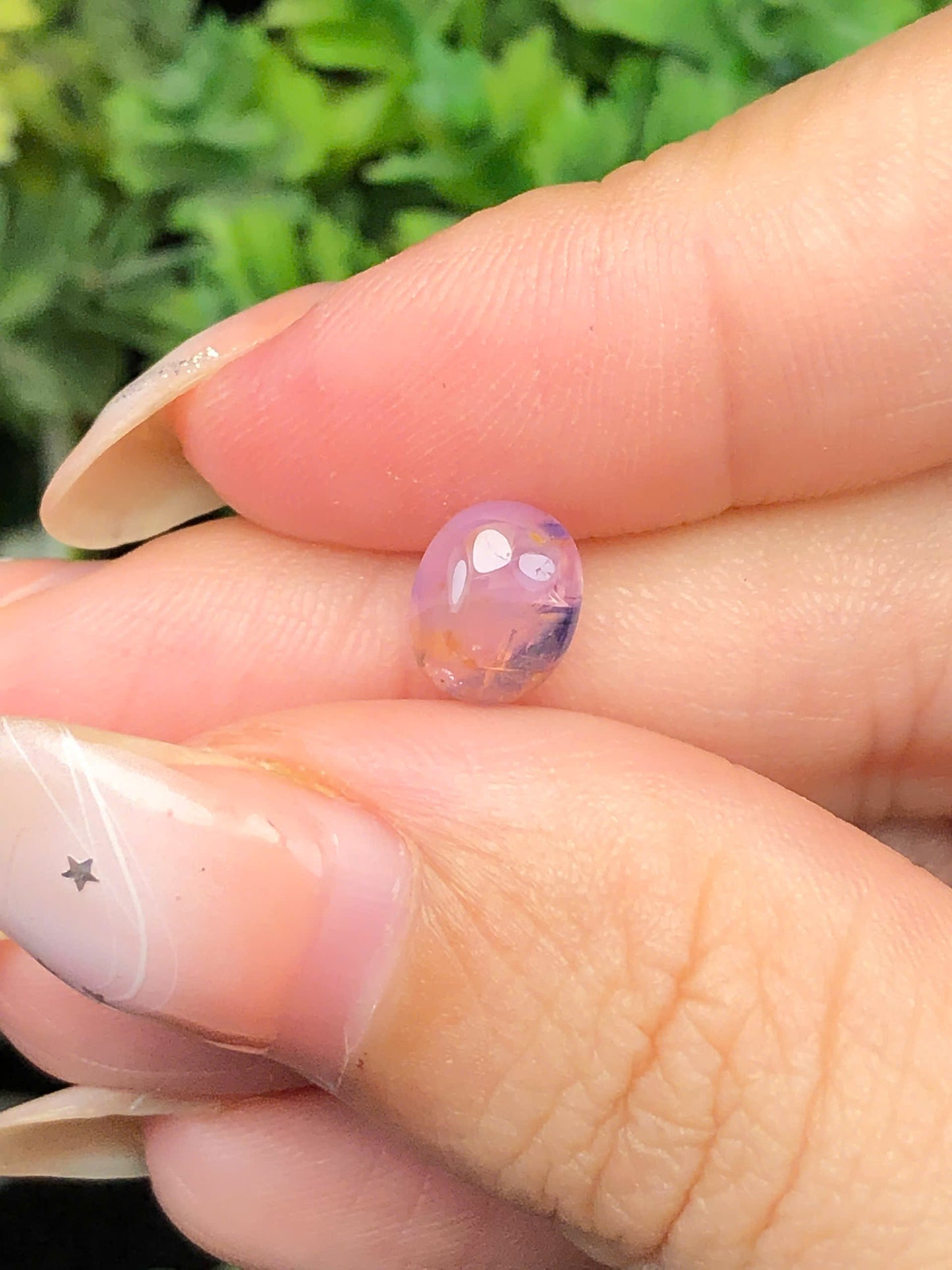 Natural light purple sapphire cacbochon LụcYên 1,48ct _ 140122HG