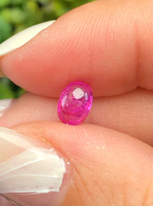 Natural Ruby Cacbochon Luc Yen 0,87ct -140110HG