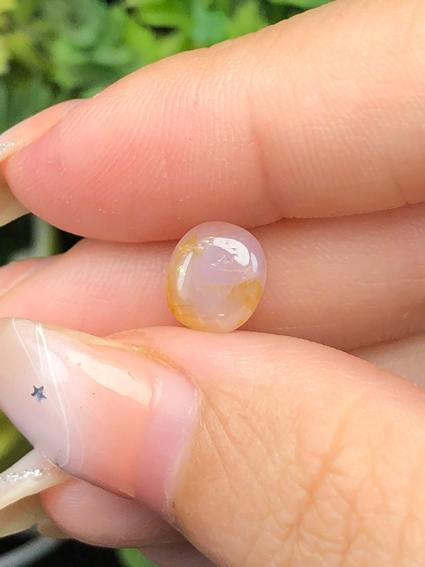 Natural light purple sapphire cacbochon LụcYên 2,88ct_140123HG