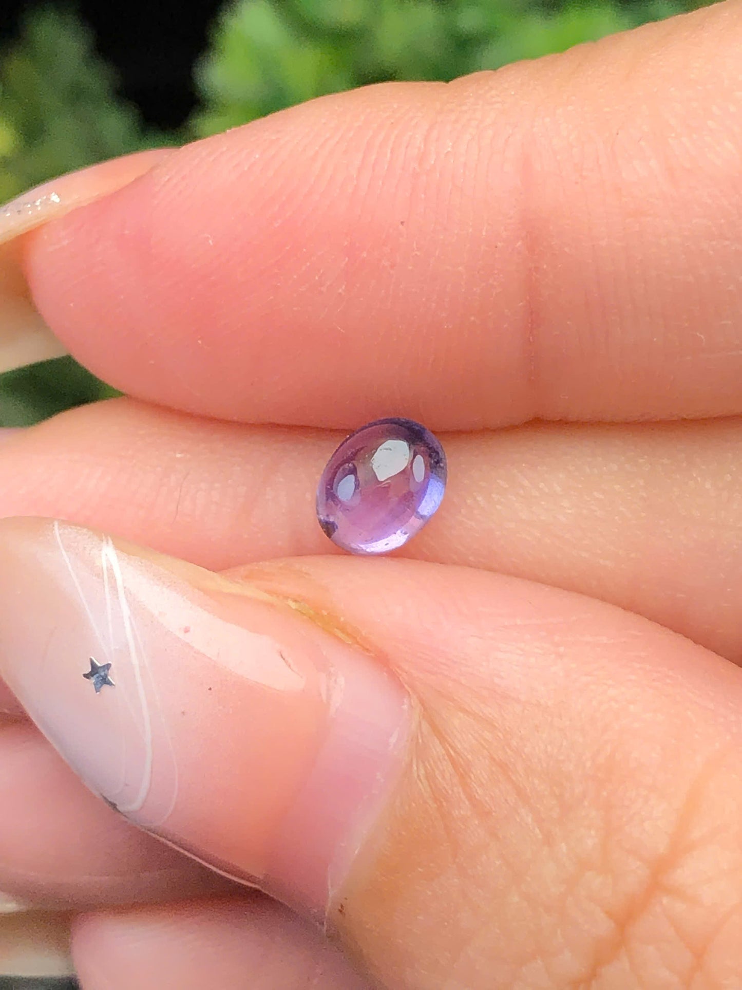Natural purple Sapphire Cacbochon Luc Yen 0,77ct   - 140124HG