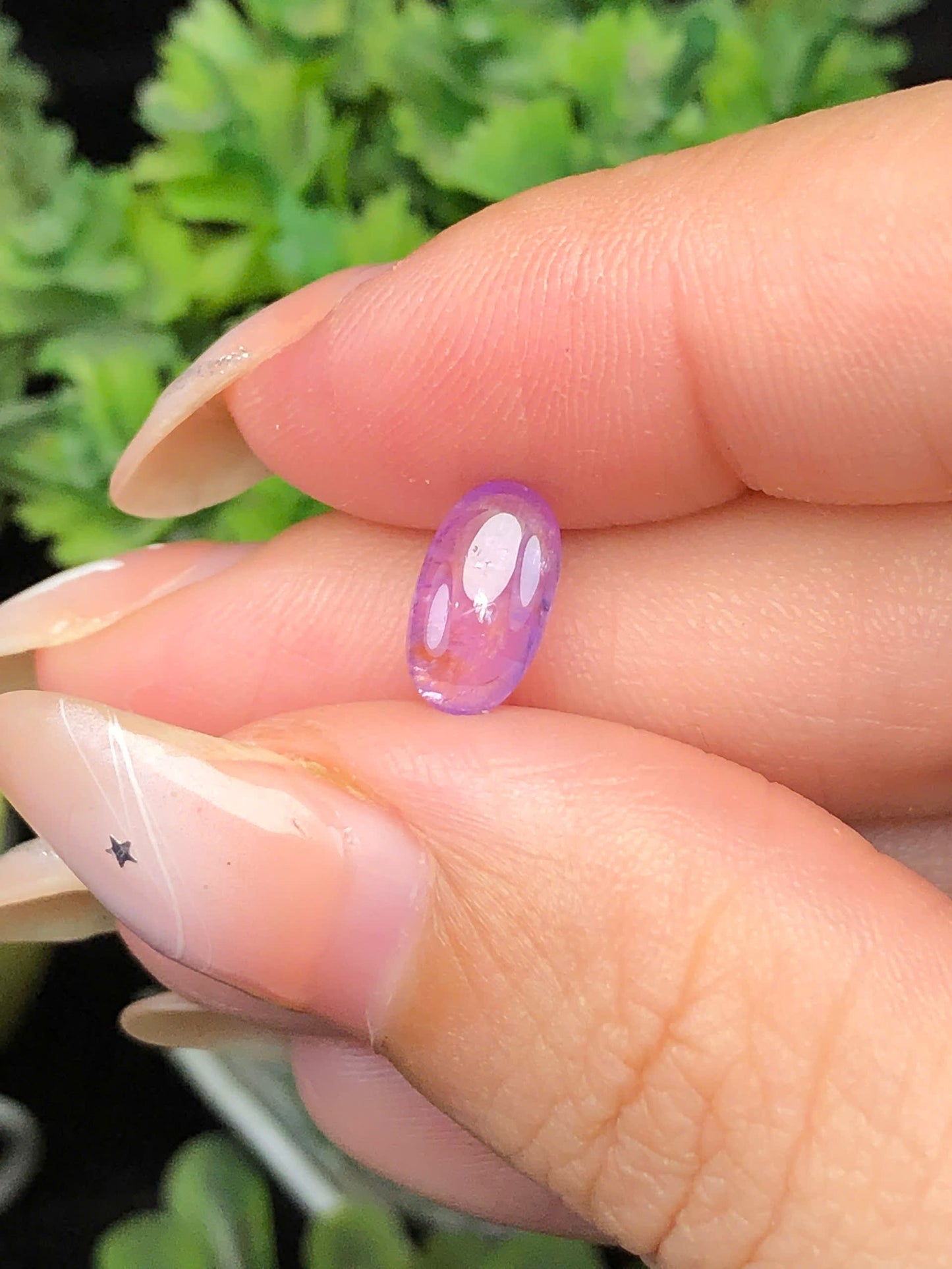 Natural purple Sapphire Cacbochon Luc Yen 1,41ct  - 140119HG