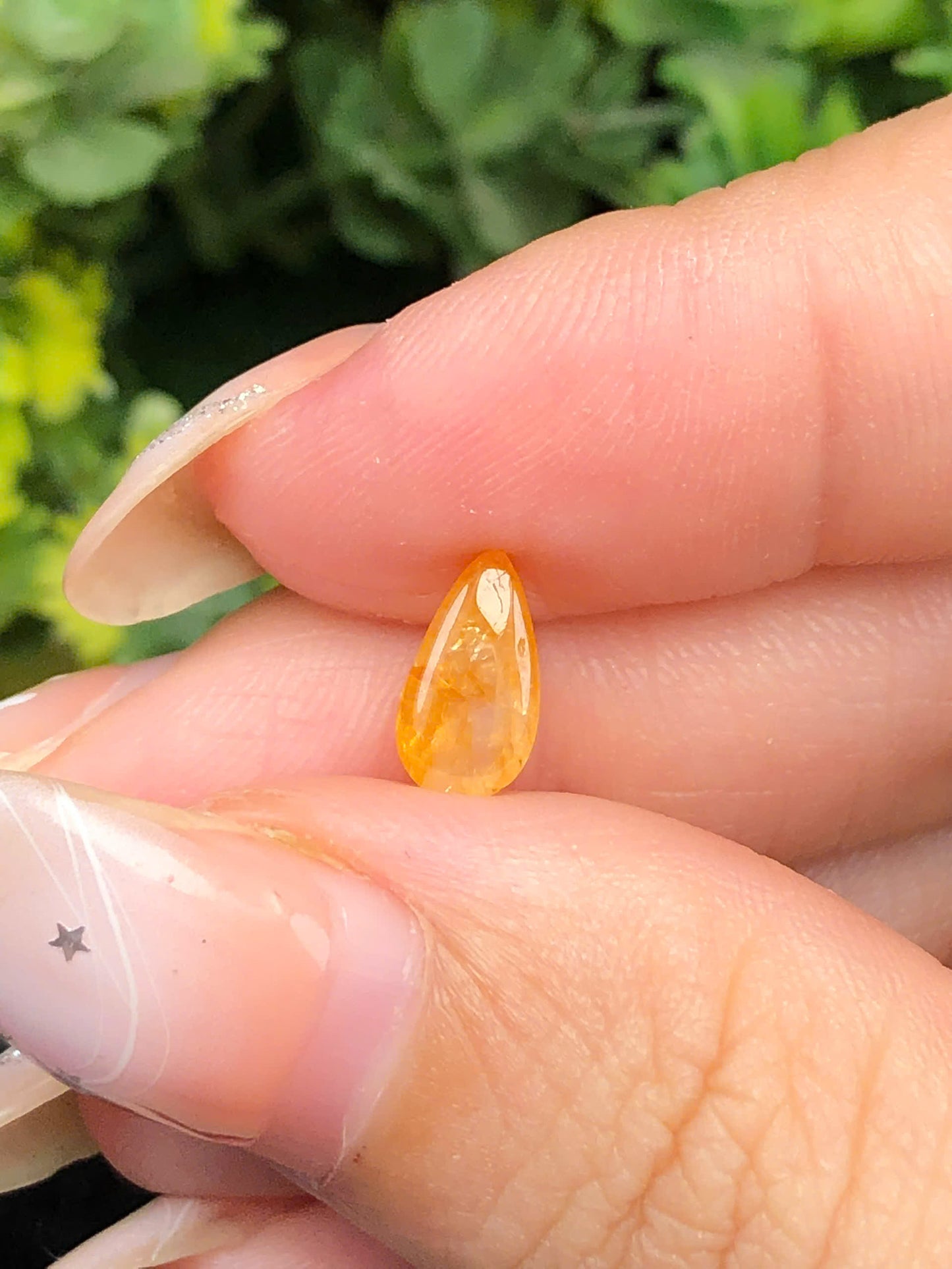 Natural Yellow Orange Sapphire Cacbochon Luc Yen 1,33ct  -140112HG