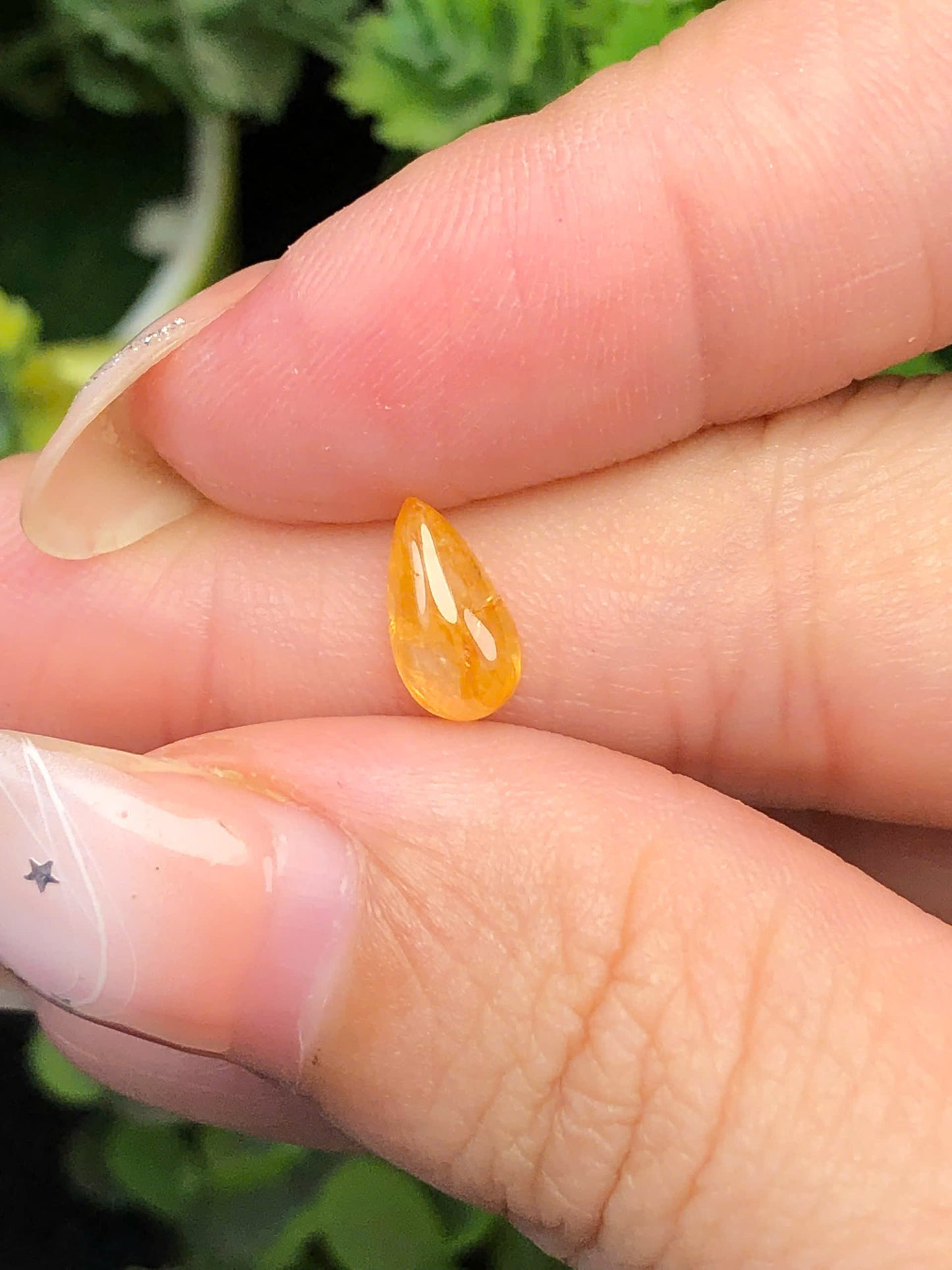 Natural Yellow Orange Sapphire Cacbochon Luc Yen 1,33ct  -140112HG