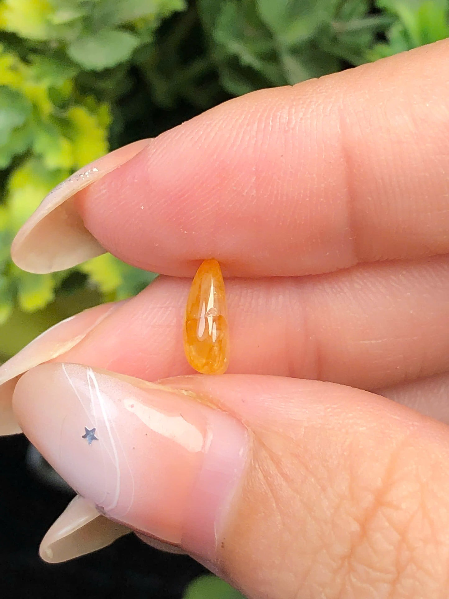 Natural Yellow Orange Sapphire Cacbochon Luc Yen 1,33ct  -140112HG