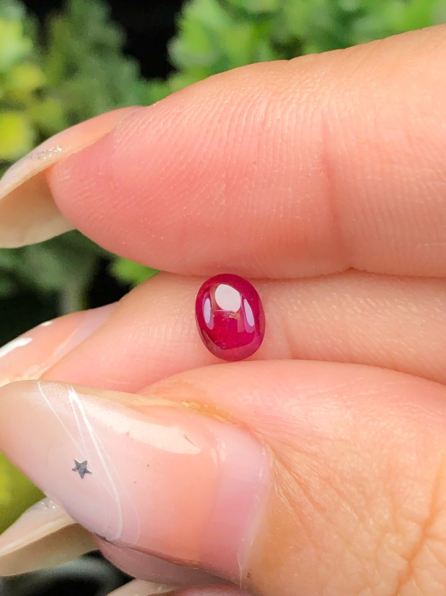 Natural Ruby Cacbochon Luc Yen 0,58ct  -140113HG