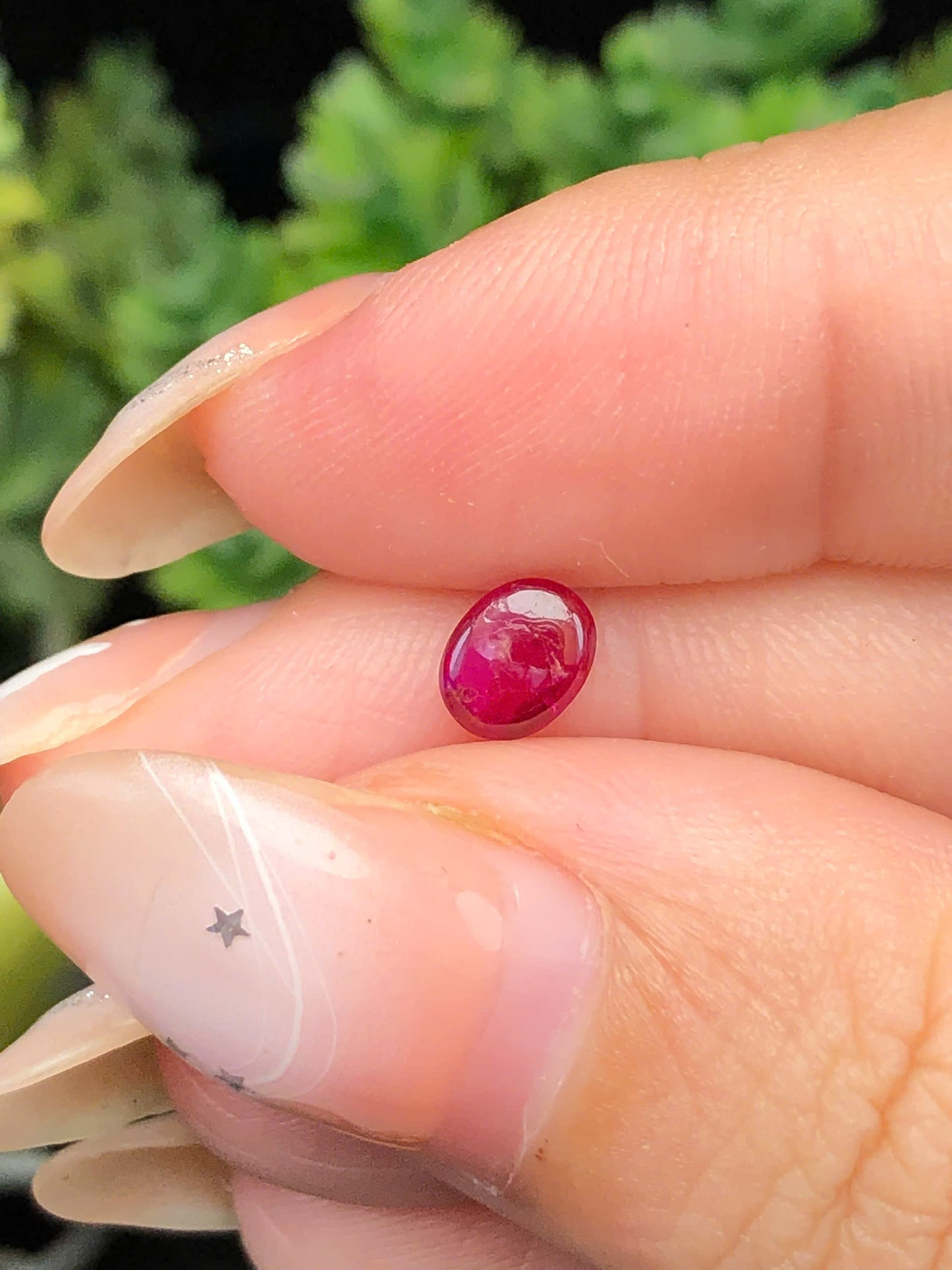 Natural Ruby Cacbochon Luc Yen 0,58ct  -140113HG