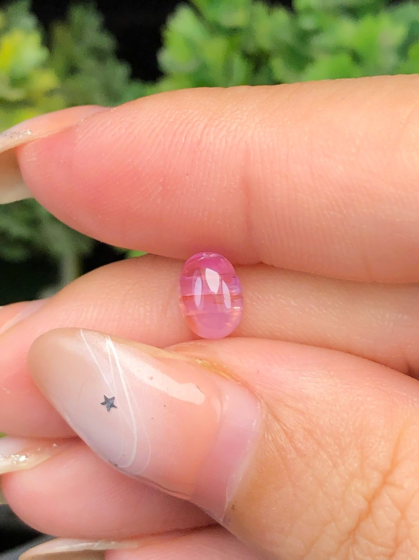 Natural pink Sapphire Cacbochon Luc Yen 1,1ct  -140114HG