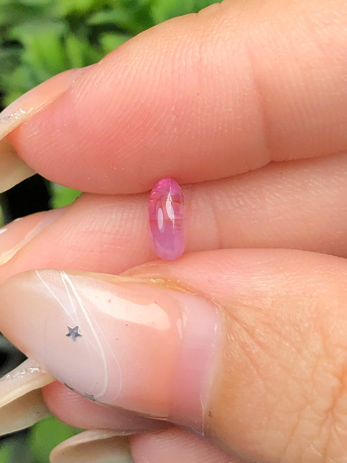 Natural pink Sapphire Cacbochon Luc Yen 1,1ct  -140114HG