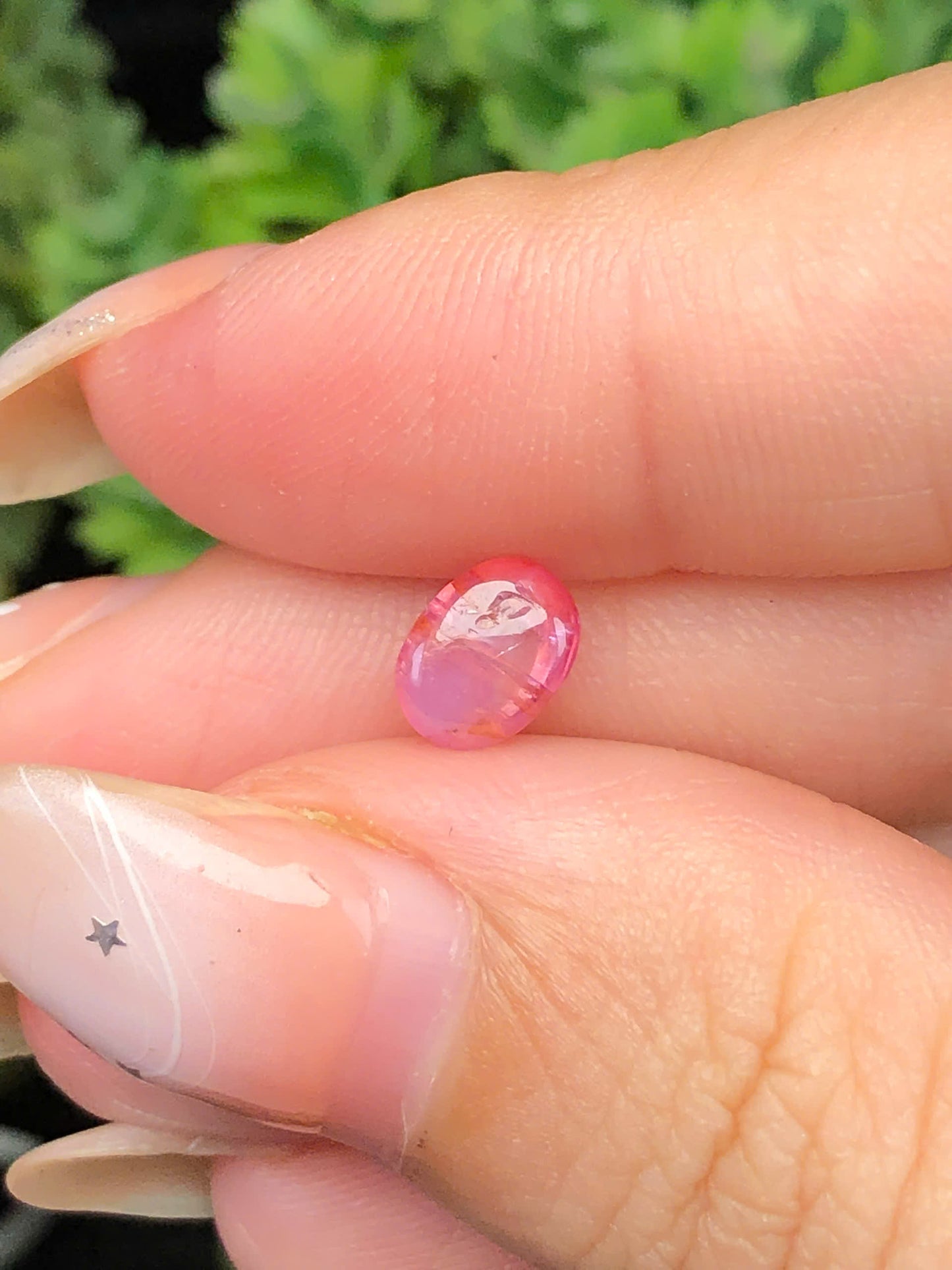 Natural pink Sapphire Cacbochon Luc Yen 1,1ct  -140114HG