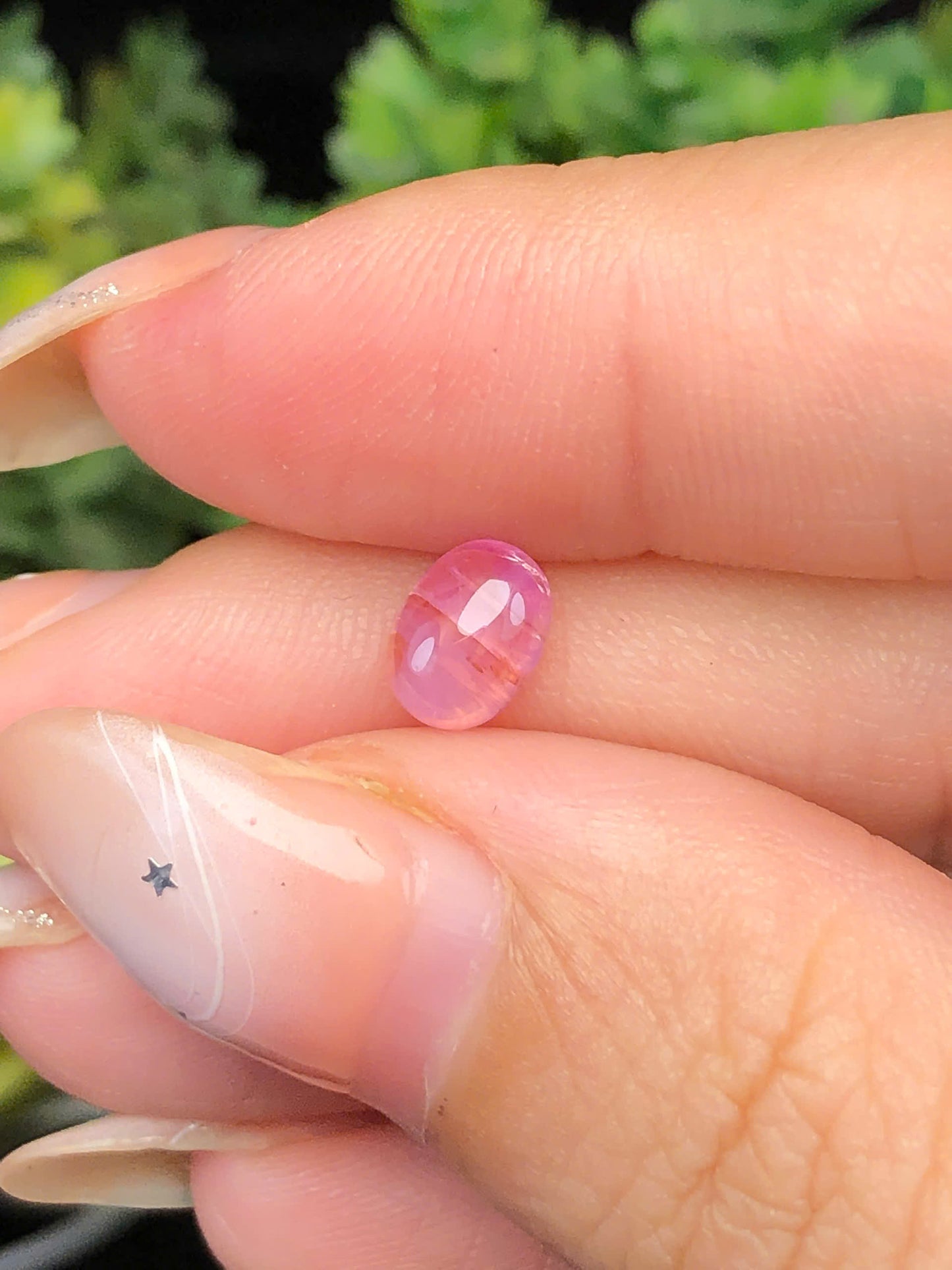 Natural pink Sapphire Cacbochon Luc Yen 1,1ct  -140114HG