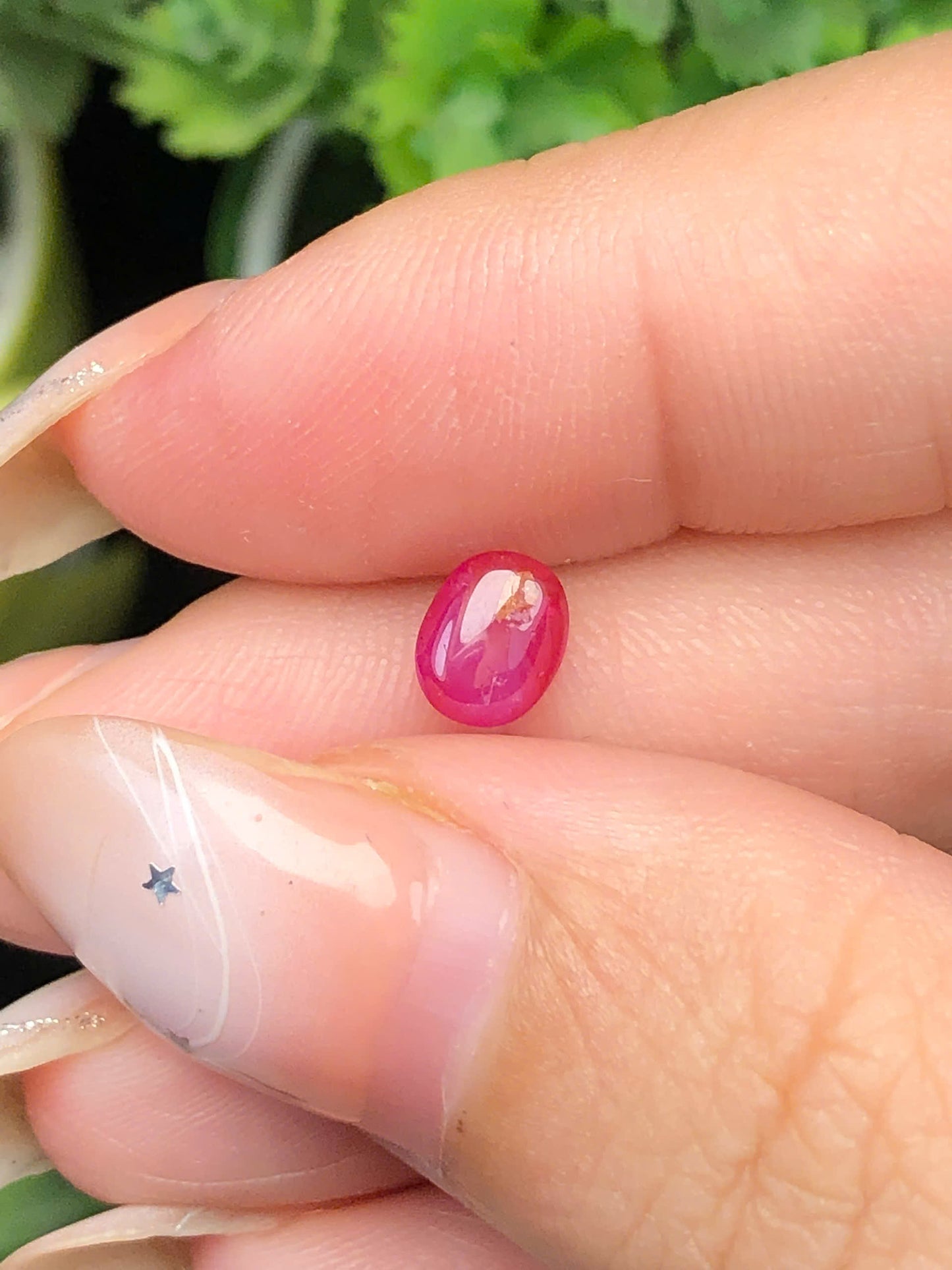 Natural pink red sapphire Cacbochon Luc Yen 0,87ct-140111HG