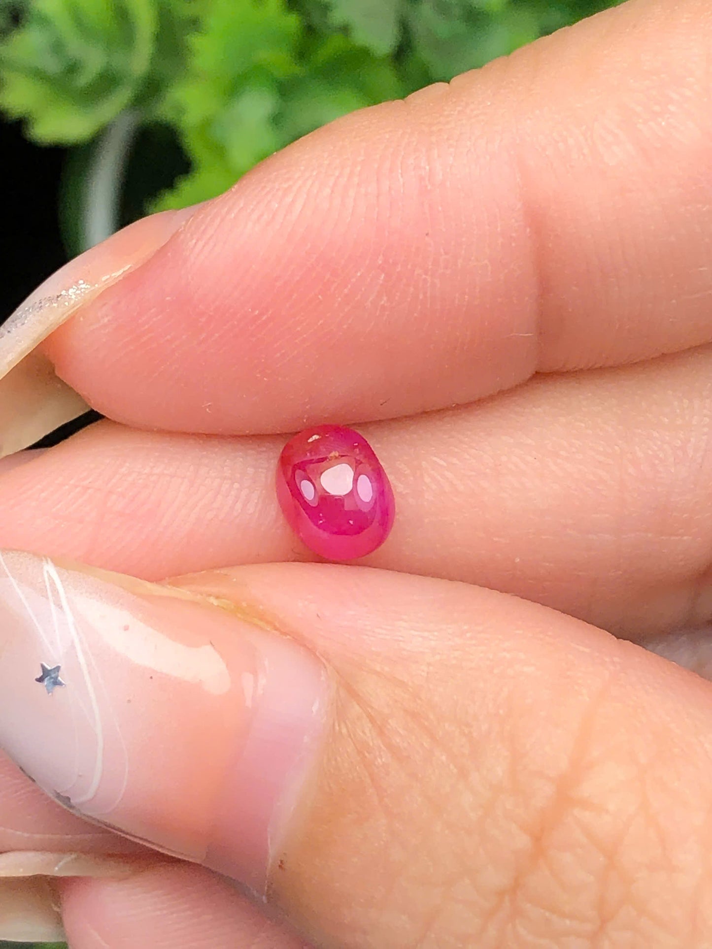 Natural pink red sapphire Cacbochon Luc Yen 0,87ct-140111HG