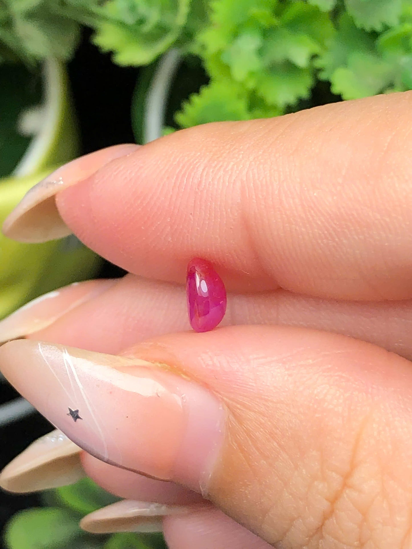 Natural pink red sapphire Cacbochon Luc Yen 0,87ct-140111HG