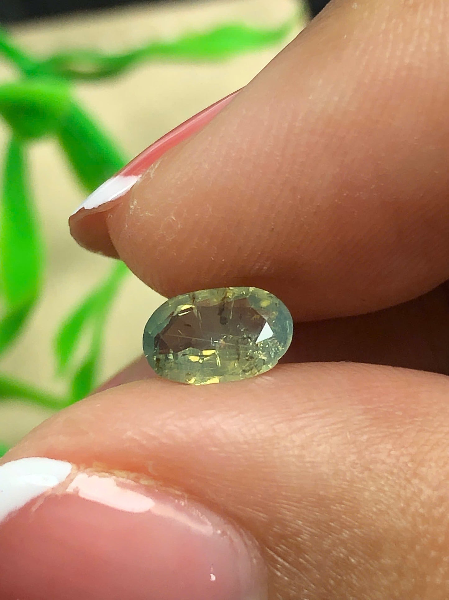 Natural green silky sapphire Lucyen  0.74ct - 30052612HA