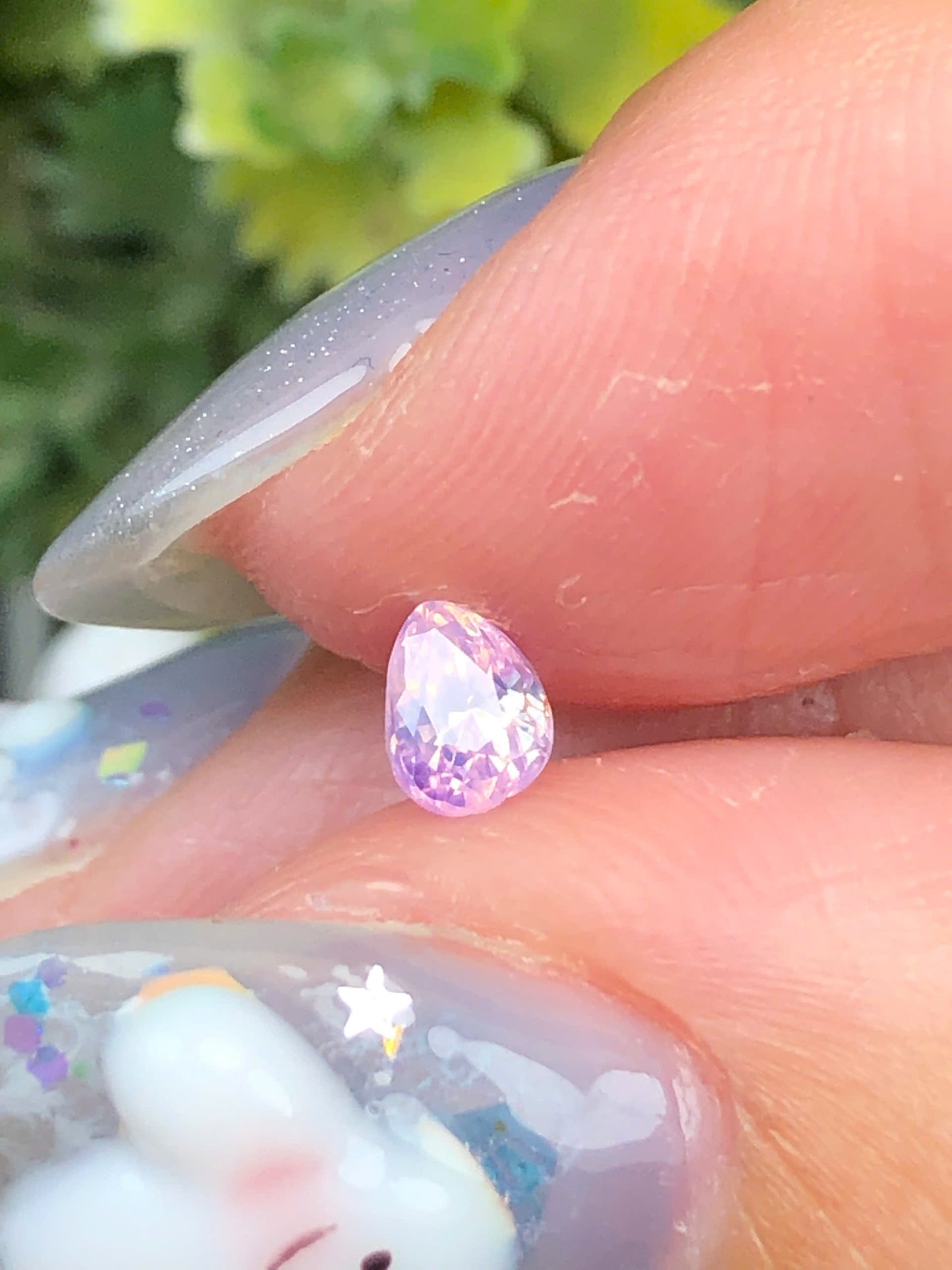 Natural pink purple silky sapphire Luc Yen  0,36ct _240516HG