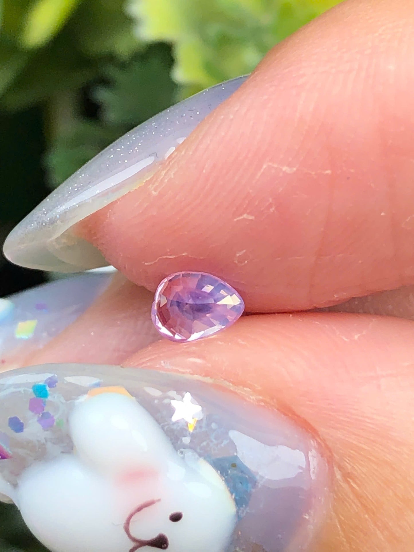 Natural pink purple silky sapphire Luc Yen  0,36ct _240516HG