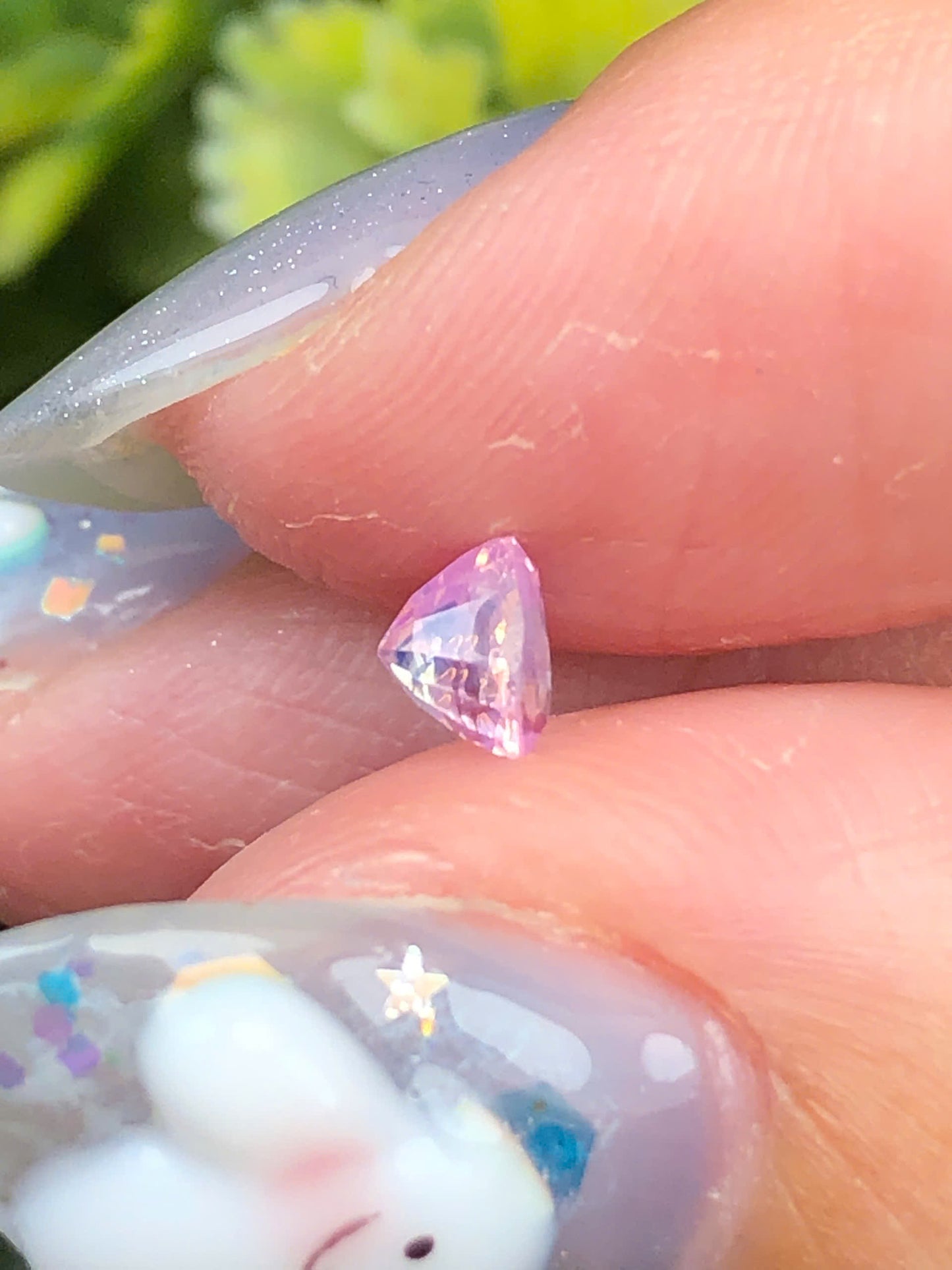 Natural pink purple silky sapphire Luc Yen  0,36ct _240516HG