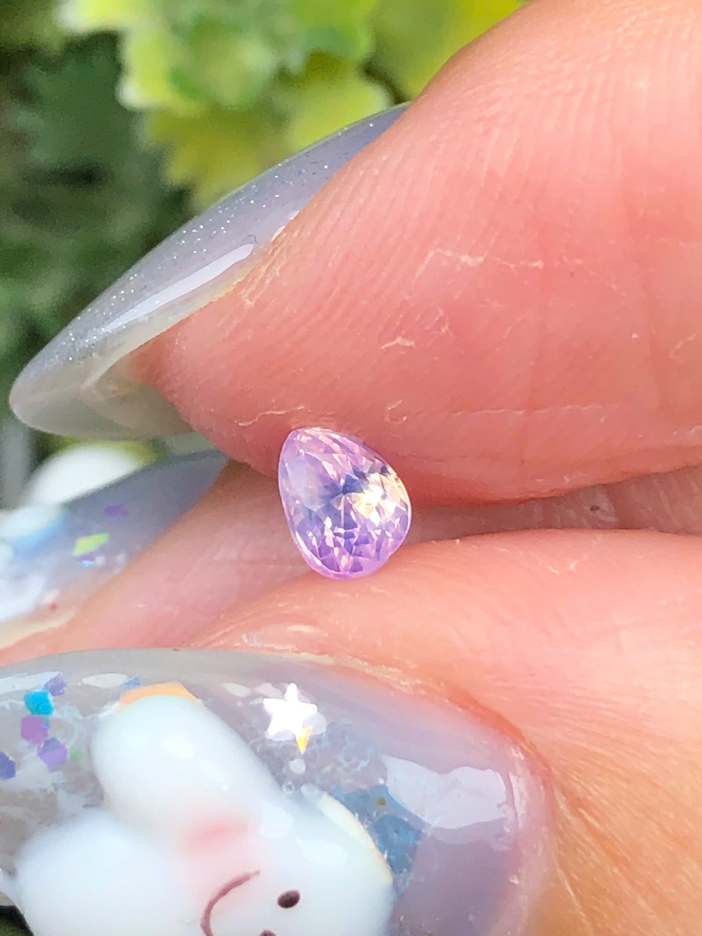 Natural pink purple silky sapphire Luc Yen  0,36ct _240516HG