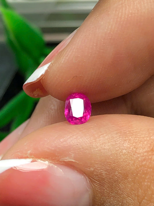 Natural Hot Pink Silky sapphire Luc Yen  0.52ct _24042607HG