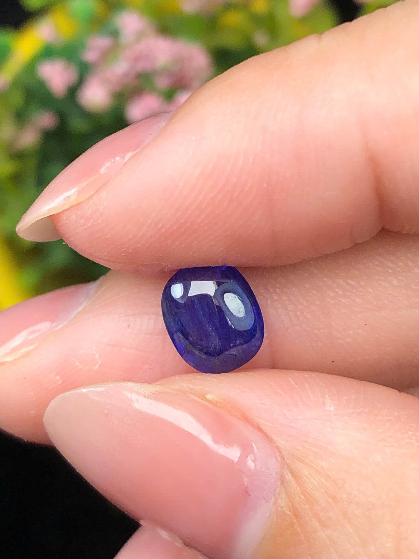 Natural blue sapphire Cacbochon Luc Yen 2,06ct-06062611HG