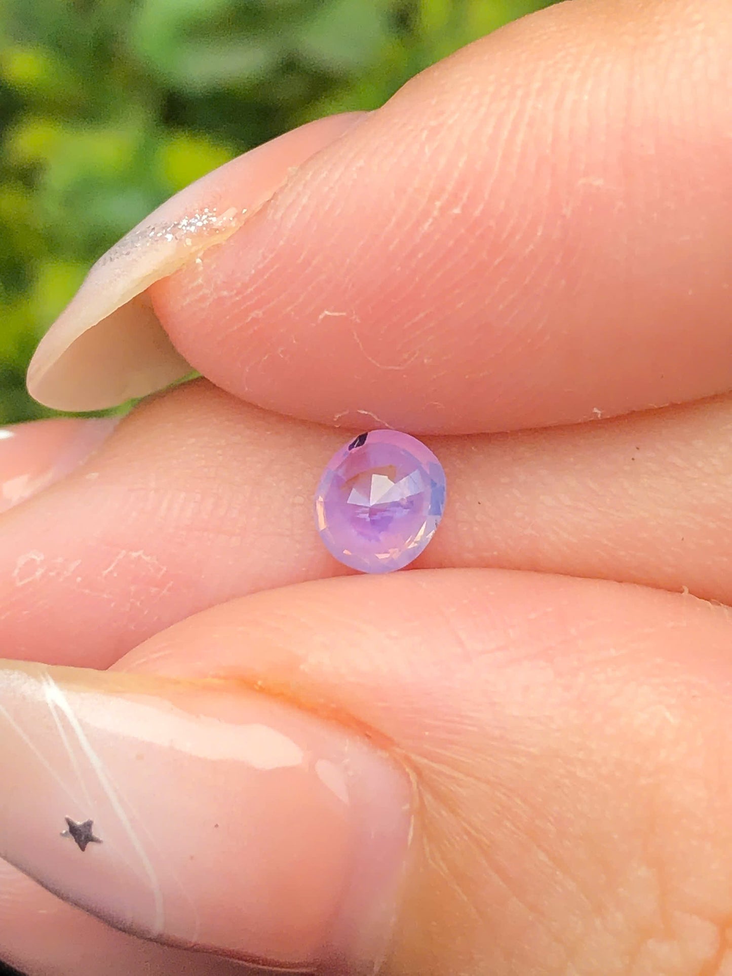 Natural purple silky sapphire Luc Yen  0,45ct_06062627HG