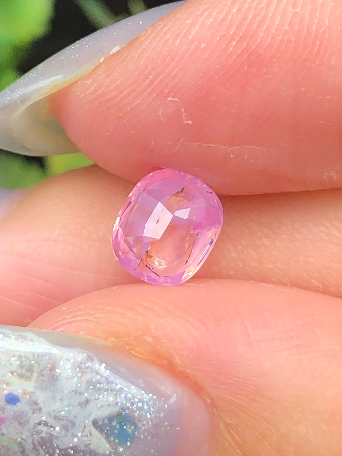 Natural Pink silky sapphire _ 010627HU
