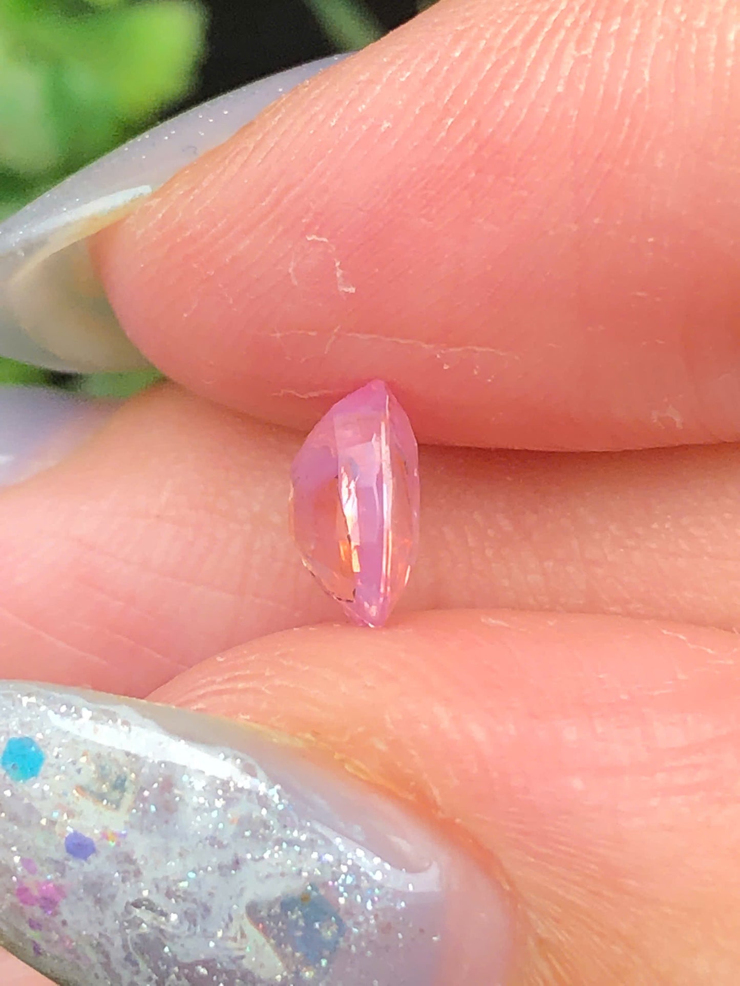 Natural Pink silky sapphire _ 010627HU