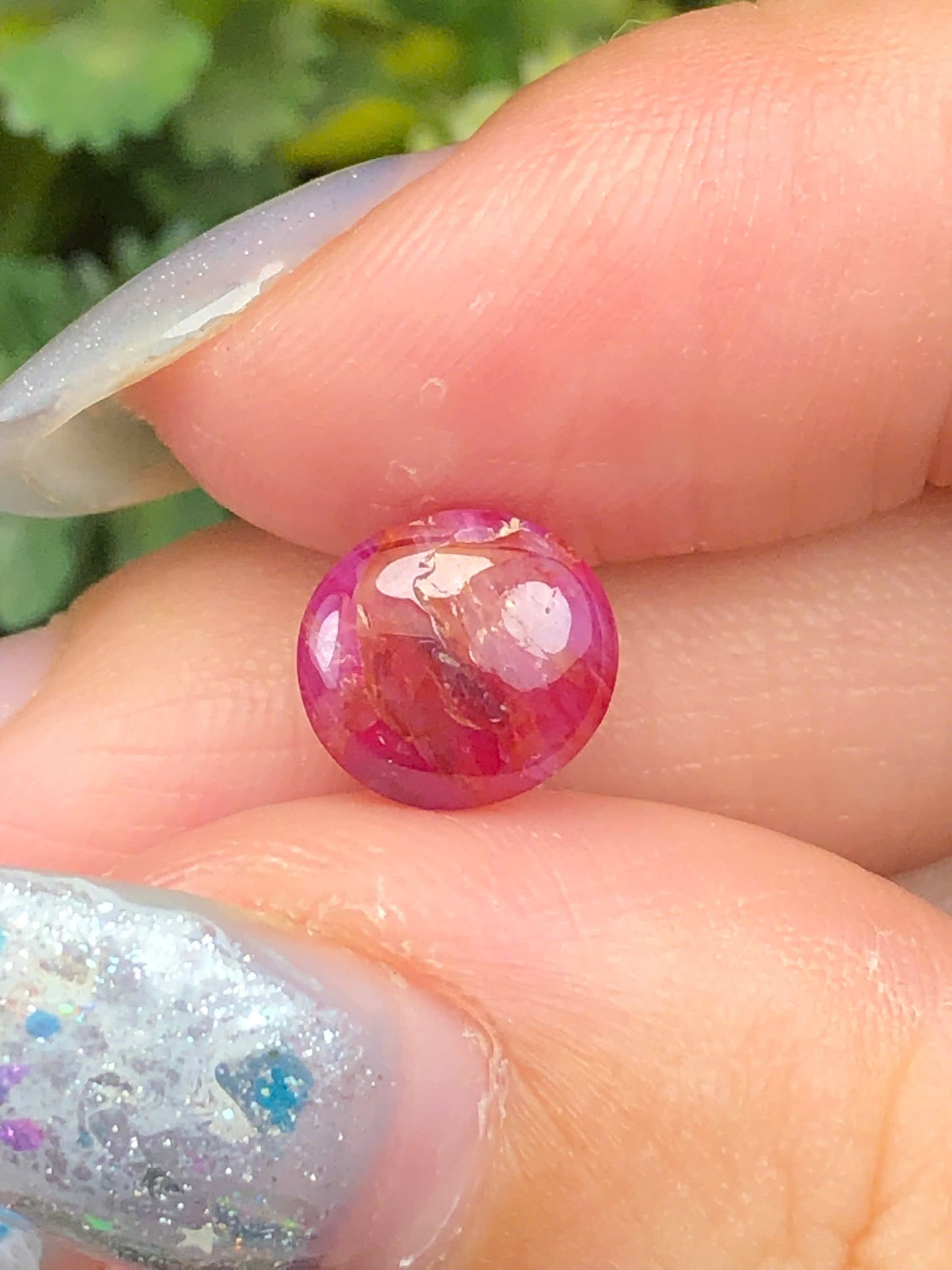 Natural Red sapphire Cacbochon Luc Yen 3,58ct-130603HG